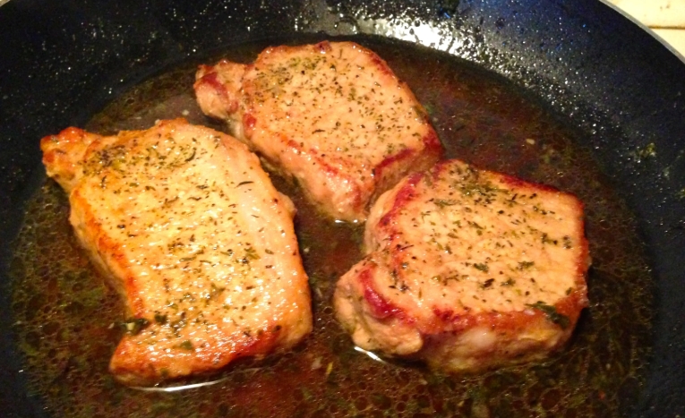 braised boneless pork chops