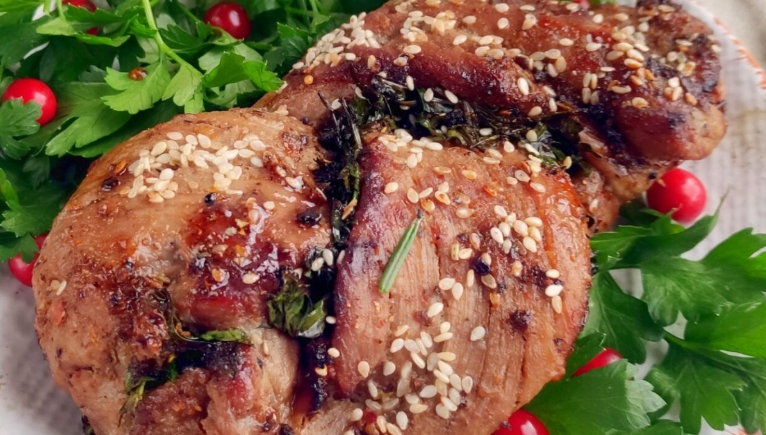 braided pork tenderloin