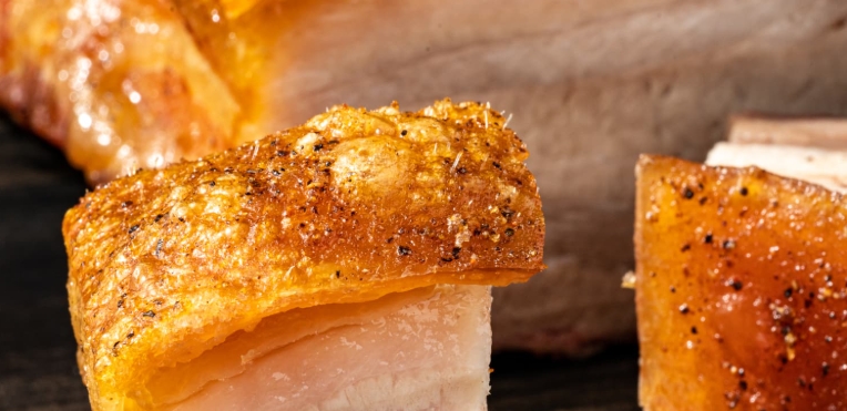 braised crispy pork belly
