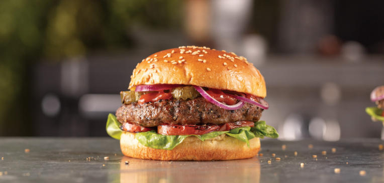 fancy burger meat