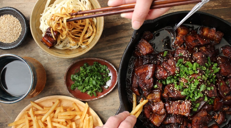 beer pork belly
