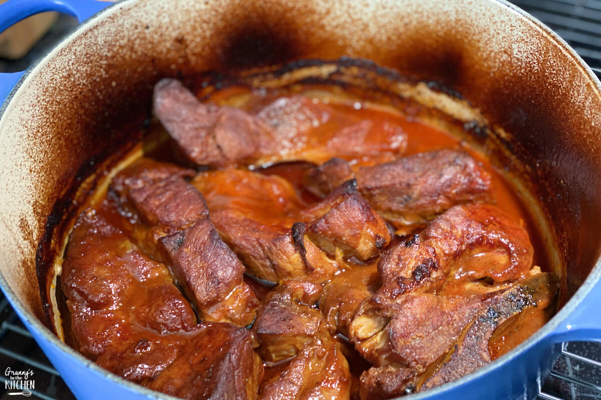 beer braised country style pork ribs