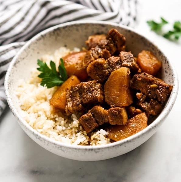 braised pork belly with potato