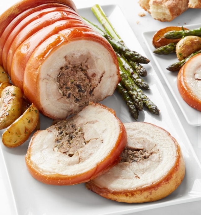 braised pork belly with crackling