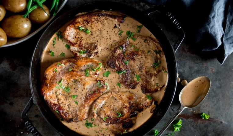 braised pork loin chops