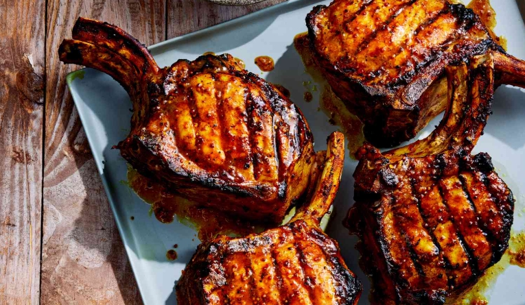 braised pork steak and onions