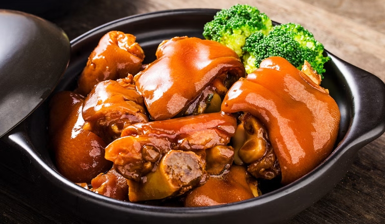 braised pork leg with sea cucumber recipe
