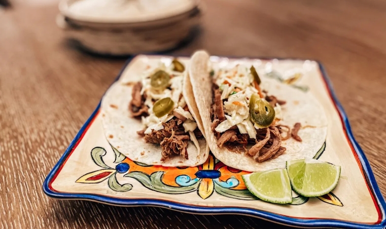 citrus braised pork tacos