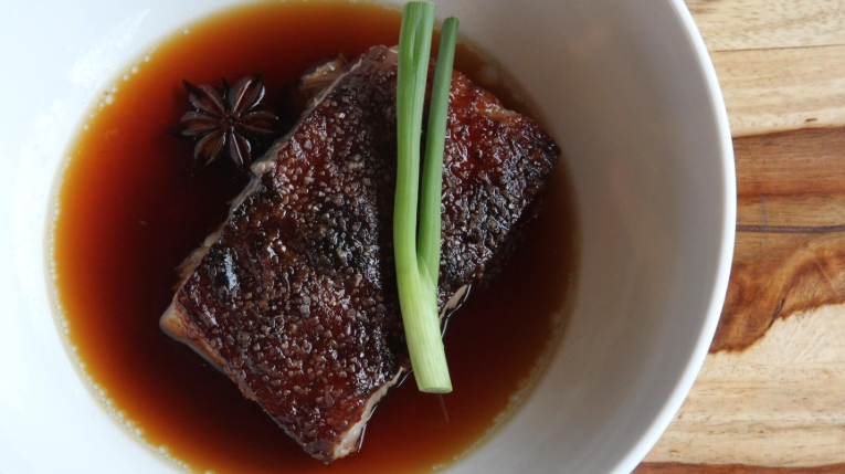 braised soy sauce pork belly