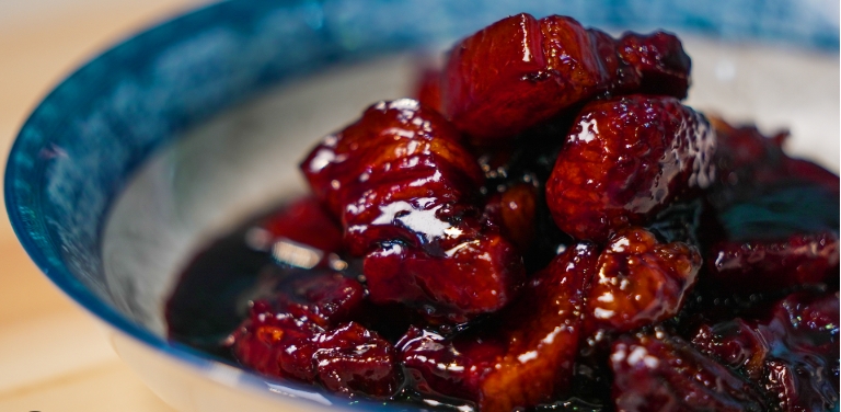 chinese red pork belly