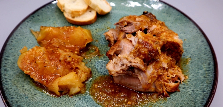hard cider braised pork shoulder