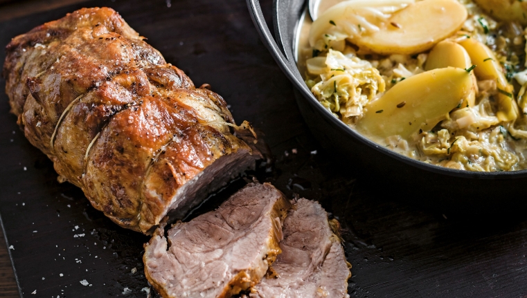cider braised pork loin