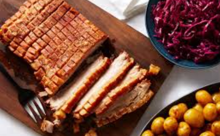 cider braised pork belly