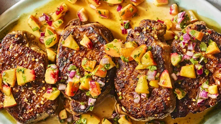 braised thin pork chops