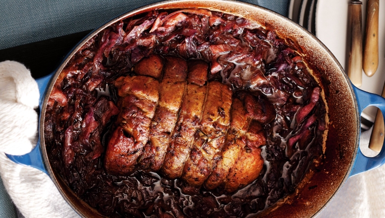 braised red pork