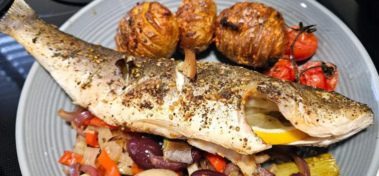 roast sea bass recipe for dinner