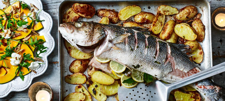 how to cook sea bass in the oven