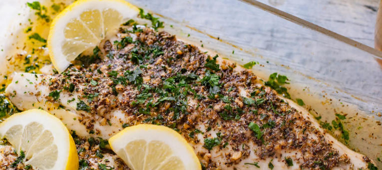 recipe for baked bass fish with flavor