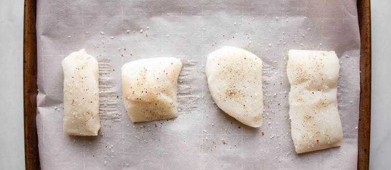 baking bass for a light meal