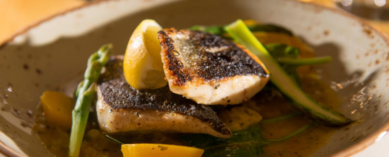 sea bass with roasted vegetables recipe