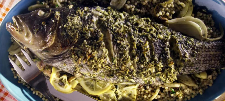 how to prepare whole sea bass at home