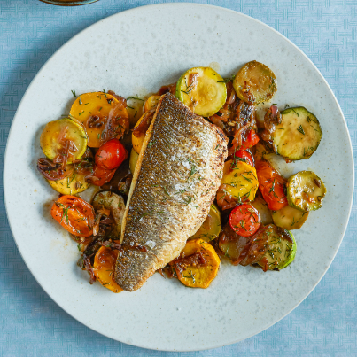 simple recipe for sea bass fillets