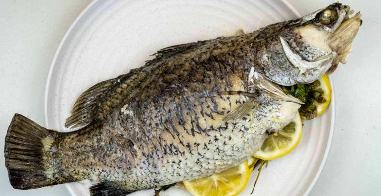 baked black sea bass recipe with lemon